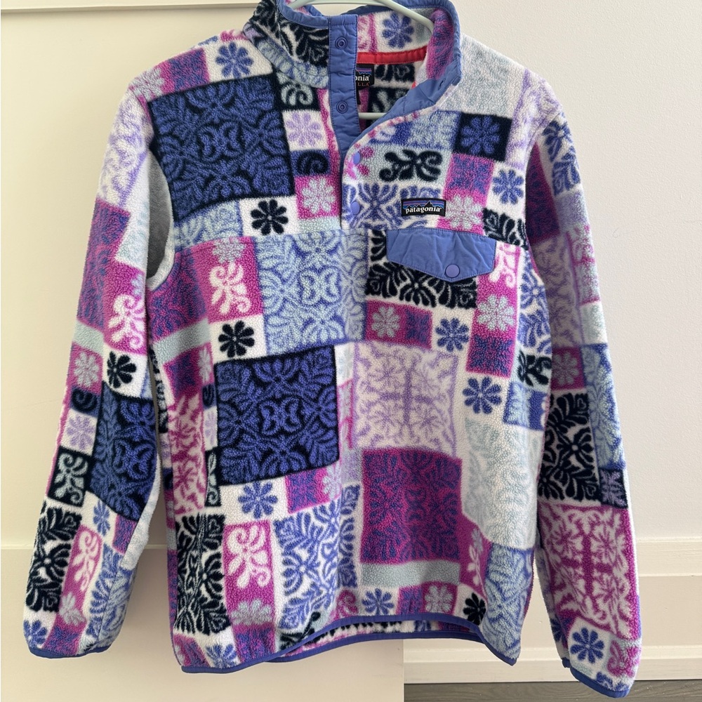Patagonia Synchilla Snap-T Fleece Pullover Women’s M Aztec Print